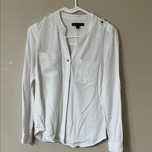 Banana Republic Ivory Textured Top